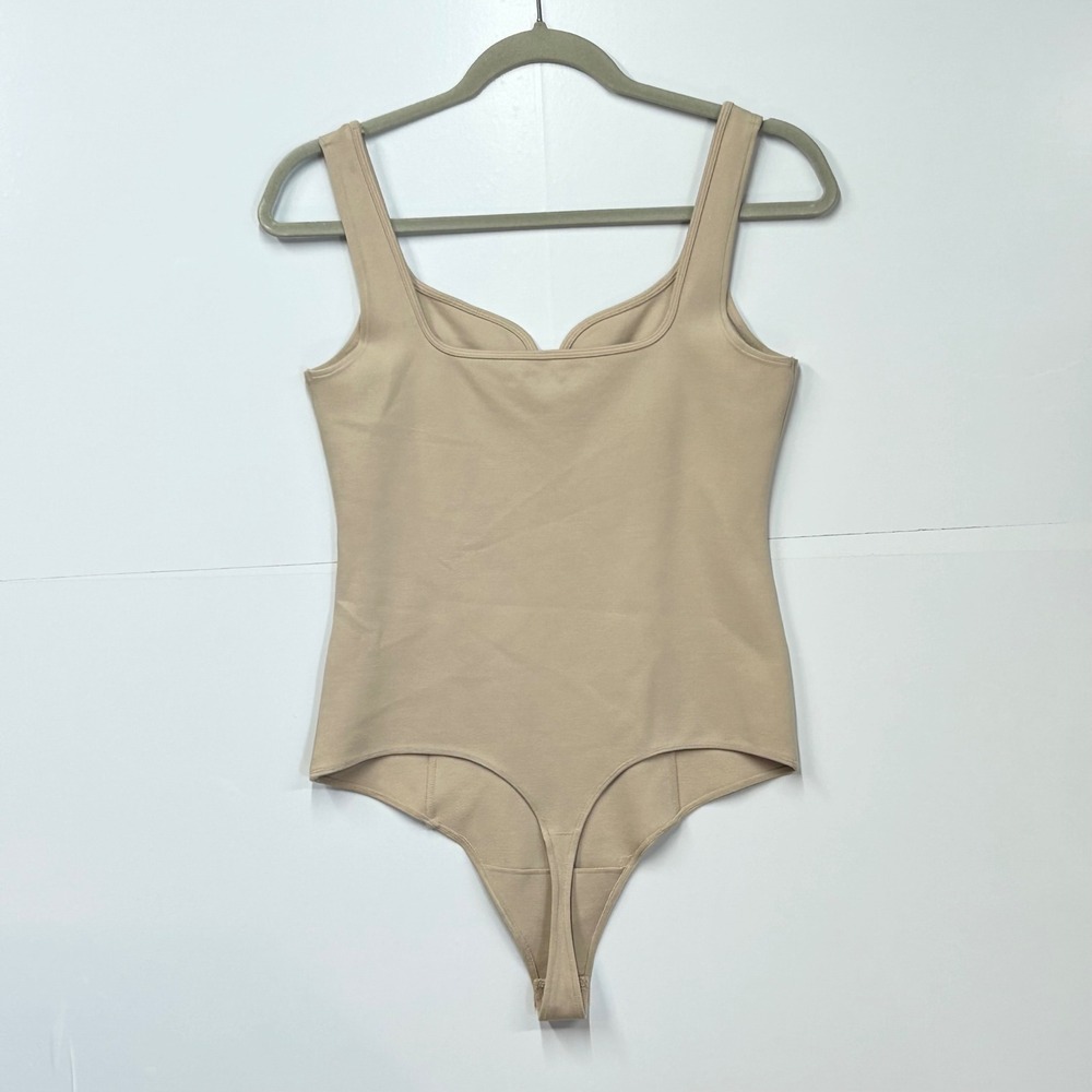 Abercrombie & Fitch Soft A&F Collection Tan Sweetheart Bodysuit Small